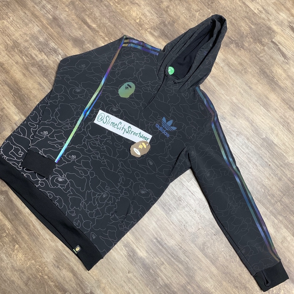 Bape x Adidas Reflective Hoodie